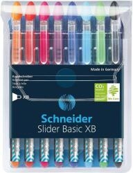 Schneider Pix SCHNEIDER Slider Basic XB, rubber grip, 8 culori/set - (BK, RE, BL, OG, VI, PK, LBL, LGR) (S-151298) - officeclass