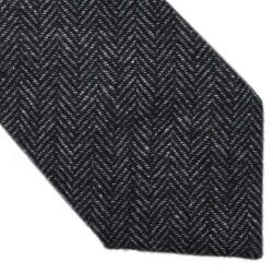 Onore Cravata lata, Onore, negru, lana, 145 x 7 cm, model liniar