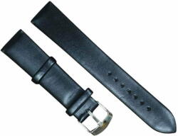 Modeno Curea ceas, Modeno, negru, piele veritabila, 20 mm, model uni fara cusatura