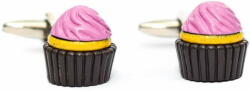 Onore Butoni haiosi, Onore, mov si negru, inox, 4.4 cm, model unic forma cupcake Buton camasa