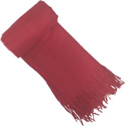 Onore Fular elegant, Onore, rosu, 202 x 71 cm, vascoza si lana, model uni