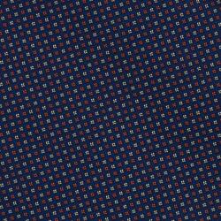 Onore Cravata ascot, Onore, bleumarin, crem si portocaliu, microfibra, 125 x 15.5 cm, model buline