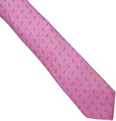 Onore Cravata slim, Onore, roz, microfibra, 145 x 6.5 cm, model liniute