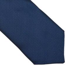 Onore Cravata slim, Onore, bleumarin, microfibra, 145 x 5.5 cm, model uni, geometric