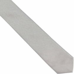 Onore Cravata slim, Onore, gri deschis, poliester, 145 x 5.5 cm, model geometric uni