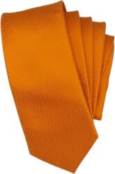 Onore Cravata slim, Onore, portocaliu, microfibra, 145 x 5.5 cm, model uni, geometric