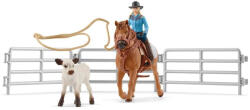 Schleich Set Schleich 42577, Farm World, Cowgirl (42577S) Figurina