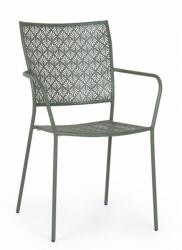 Bizzotto Set 4 scaune fier verde Lizette 54x55x89 cm (0802966)