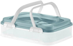 Domotti Cutie transport prajituri cu manere, verde, Dolce (90124)