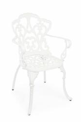 Bizzotto Set 2 scaune gradina aluminiu alb Victoria 57.5x58x87.5 cm (0805002)