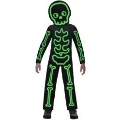 Amscan Costum de schelet Mărimea - Copii: 6 - 8 ani