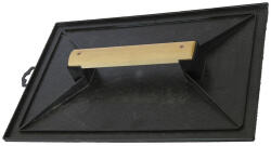 MOB IUS Drișcă dreptunghiulară din PVC cu mâner de lemn, 18×27cm (313120)