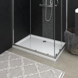 vidaXL Cădiță de duș cu puncte, alb, 70x100x4 cm, ABS (148899) - comfy