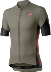 Castelli - tricou pentru ciclism cu maneca scurta Entrata V Jersey - verde inchis negru rosu (CAS-4520019-364)