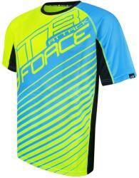 Force Tricou Force MTB Attack fluo/albastru S (FRC900151-S)