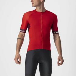 Castelli - tricou pentru ciclism cu maneca scurta Entrata IV - rosu visiniu alb (CAS-4522025-023) - trisport