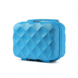 ELLE Miss Lulu London K2395L - BRITISH Traveller 13 Zoll Ultraleicht ABS és Polycarbonat bőrönd kék