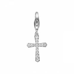 Esprit nyaklánc kiegészítő Charms ezüst cirkónia Belief Glam kereszt ESCH91424A000
