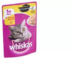 Whiskas teljes értékű nedves eledel felnőtt macskáknak csirkével krémes szószban 85g