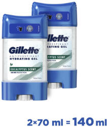Gillette Antiperspirant Gél Eucalyptus 2x70 ml - beauty