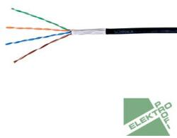 Schrack HSEKU424E3 U/UTP Cat5e kábel 4x2xAWG24/1 PE, kültéri, fekete, (doboz=305m) (HSEKU424E3)