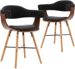 vidaXL 2 buc negru 283137