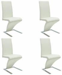 vidaXL 4 buc alb 160565