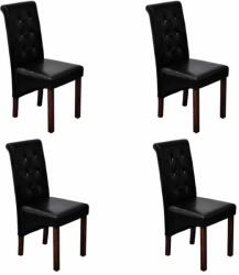 vidaXL 4 buc negru 160316