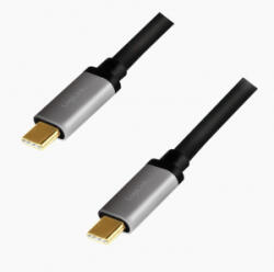 LogiLink USB-C - USB-C kábel 1, 5m fekete (CUA0106)