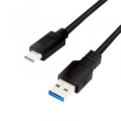 LogiLink USB-C - USB-A kábel 0, 5m fekete (CU0167)