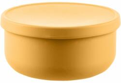 Zopa Silicone Bowl with Lid szilikon tálka kupakkal Mustard Yellow