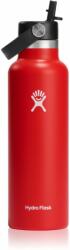 Hydro Flask Standard Mouth Straw Cap sticlă termos culoare Red 621 ml