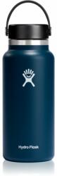 Hydro Flask Wide Mouth Flex Cap sticlă termos culoare Dark Blue 946 ml