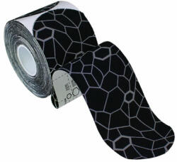 TheraBand kineziológiai tape 5 cm x 25, 4 cm fekete/szürke mintával (20 db) - előre levágott