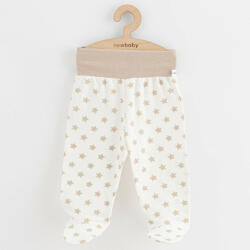 NEW BABY Baba lábfejes nadrág New Baby Classic II csillagokkal bézs - pindurka - 1 890 Ft