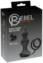 Rebel 2in1 - akkus, rádiós anál vibrátor péniszgyűrűvel (fekete) (05523990000)