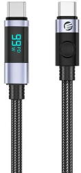 ORICO Cablu USB LDC2C 100W USB Type-C - USB Type-C 1.5m Negru cu display (LDC2C-15-BK)