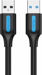 Vention CONBH USB-A apa - USB-A apa 3.0 Adat és töltő kábel - Fekete/Kék (2m) (CONBH)