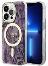 GUESS Husa Guess GUHMP14LHLEOPWP iPhone 14 Pro 6.1" pink/pink hardcase Leopard MagSafe - pcone