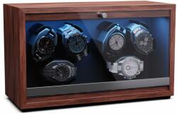 Klarstein Brienz 6, cutie de întors ceasuri, 6 ceasuri, 4 moduri, aspect de lemn, lumină interioară albastră (WW3-UhreBrien6) (WW3-UhreBrien6) - electronic-star