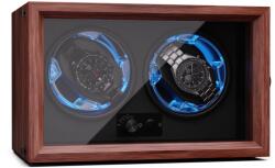 Klarstein Brienz 2, cutie de întors ceasuri, 2 ceasuri, 4 moduri, aspect de lemn, lumină interioară albastră (WW3-UhreBrien2) (WW3-UhreBrien2) - electronic-star