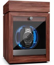 Klarstein Brienz 1, cutie de întors ceasuri, 1 ceas, 4 moduri, aspect de lemn, lumină interioară albastră (WW3-UhreTaBrien) (WW3-UhreTaBrien) - electronic-star