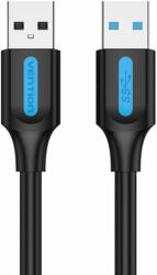 Vention CONBD USB-A apa - USB-A apa 3.0 Adat és töltő kábel - Fekete/Kék (0.5m) (CONBD)