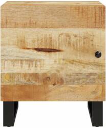 vidaXL Mangófa Éjjeliszekrény Szett - Ipari Stílus - 2 db - 40x33x46 cm (345209)