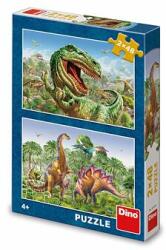 Dino LUPTA DINOZAURILOR Puzzle 2x48 (381674)