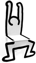 VILAC Scaun din lemn Keith Haring alb (DDV9220)
