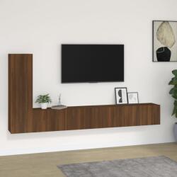 vidaXL 3 részes barna tölgy színű szerelt fa TV-szekrényszett (3114325)