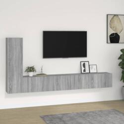 vidaXL 3 részes szürke sonoma színű szerelt fa TV-szekrényszett (3114324) - vidaxl
