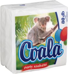 Coala party fehér szalvéta 80db 1rétegű