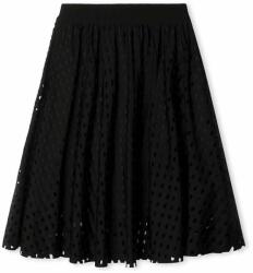 DKNY fusta fete culoarea negru, mini, evazati 9BYX-SDG010_99X